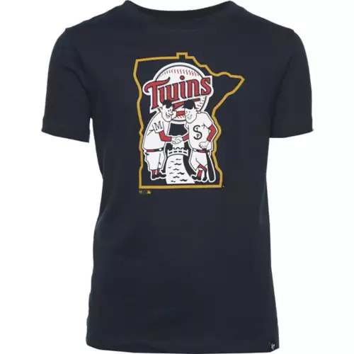 '47 BRAND 47 Brand Kids' Minnesota Twins Minnie & Paul T-Shirt 1 '47 BRAND 47 Brand Kids' Minnesota Twins Minnie & Paul T-Shirt
