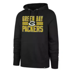 '47 BRAND 47 Brand Green Bay Packers Block Stripe Headline Hoodie