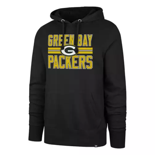 '47 BRAND 47 Brand Green Bay Packers Block Stripe Headline Hoodie 1 '47 BRAND 47 Brand Green Bay Packers Block Stripe Headline Hoodie