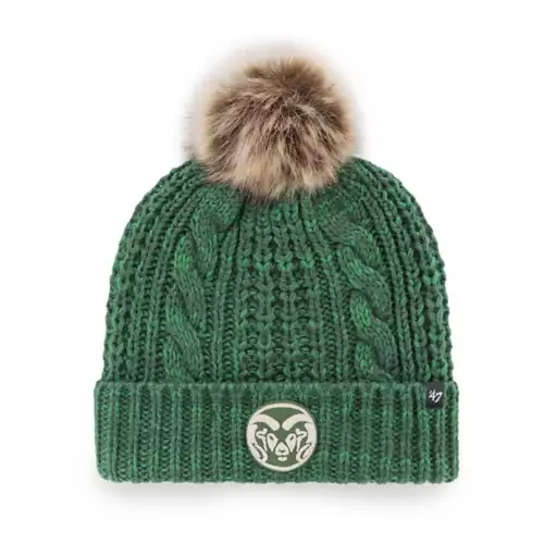 '47 BRAND 47 Brand Women's Colorado State Rams Meeko Pom Beanie 1 '47 BRAND 47 Brand Women's Colorado State Rams Meeko Pom Beanie