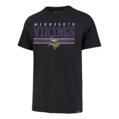 '47 BRAND 47 Brand Minnesota Vikings Stripe Thru T-Shirt