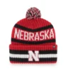 '47 BRAND 47 Brand Nebraska Cornhuskers Bering Pom Beanie