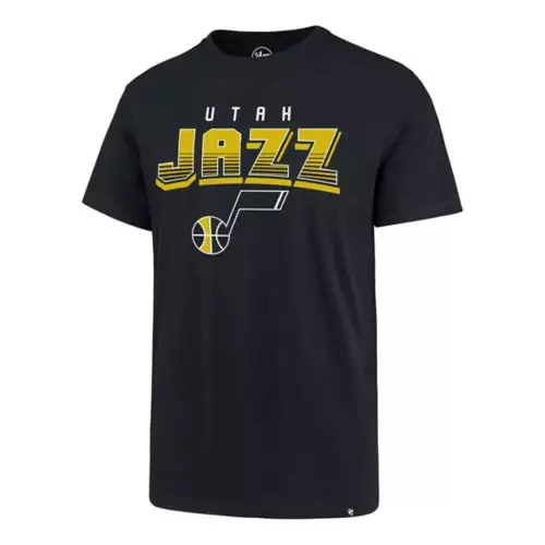 '47 BRAND 47 Brand Utah Jazz Court Press Super Rival T-Shirt 1 '47 BRAND 47 Brand Utah Jazz Court Press Super Rival T-Shirt