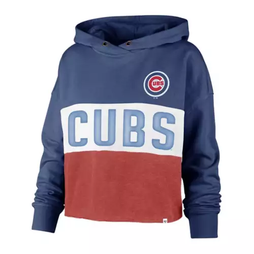 '47 BRAND 47 Brand Women's Chicago Cubs Lizzy Cropped Hoodie 1 '47 BRAND 47 Brand Women's Chicago Cubs Lizzy Cropped Hoodie
