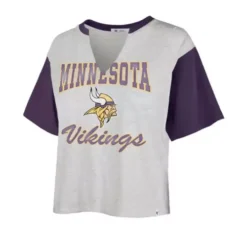 '47 BRAND 47 Brand Women's Minnesota Vikings Sandy Crop T-Shirt