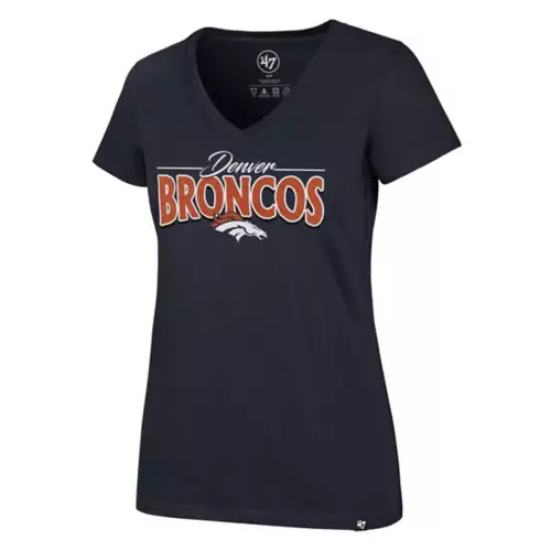 '47 BRAND 47 Brand Women's Denver Broncos Ultra Rival Glimmer T-Shirt 1 '47 BRAND 47 Brand Women's Denver Broncos Ultra Rival Glimmer T-Shirt