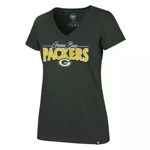 '47 BRAND 47 Brand Women's Green Bay Packers Ultra Rival Glimmer T-Shirt 1 '47 BRAND 47 Brand Women's Green Bay Packers Ultra Rival Glimmer T-Shirt