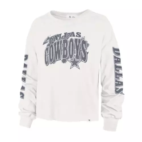 '47 BRAND 47 Brand Women's Dallas Cowboys Brushback Long Sleeve Shirt 1 '47 BRAND 47 Brand Women's Dallas Cowboys Brushback Long Sleeve Shirt