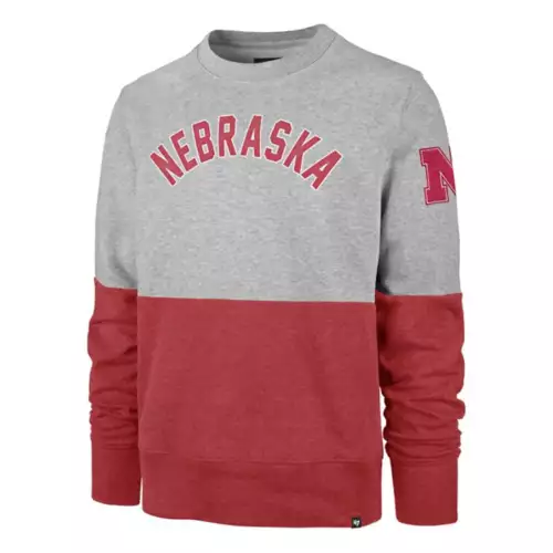 '47 BRAND 47 Brand Nebraska Cornhuskers Gibson Crewneck Sweatshirt 1 '47 BRAND 47 Brand Nebraska Cornhuskers Gibson Crewneck Sweatshirt