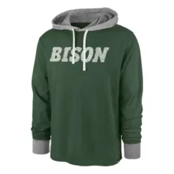 '47 BRAND 47 Brand North Dakota State Bison Hooded Domino Long Sleeve Shirt