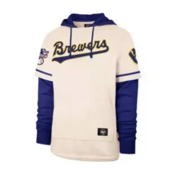 '47 BRAND 47 Brand Milwaukee Brewers Trifecta Shortstop Hoodie
