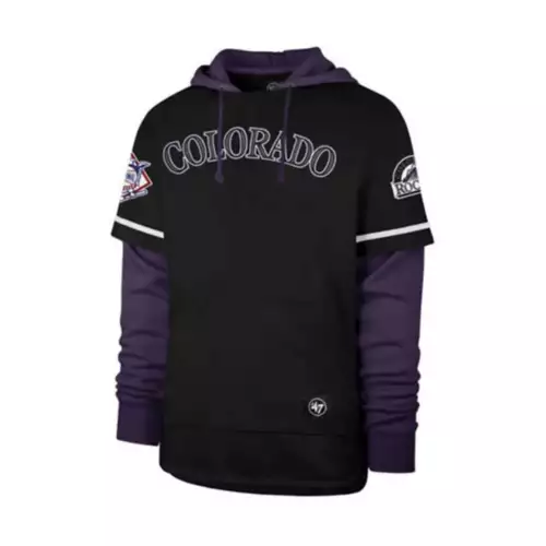 '47 BRAND 47 Brand Colorado Rockies Trifecta Shortstop Hoodie 1 '47 BRAND 47 Brand Colorado Rockies Trifecta Shortstop Hoodie
