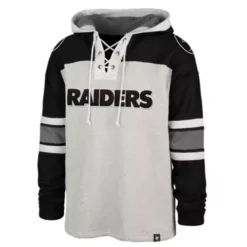 '47 BRAND 47 Brand Las Vegas Raiders Gridiron Lace Up Hoodie