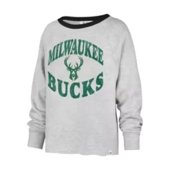 '47 BRAND 47 Brand Women's Milwaukee Bucks Kennedy Upstage Crewneck