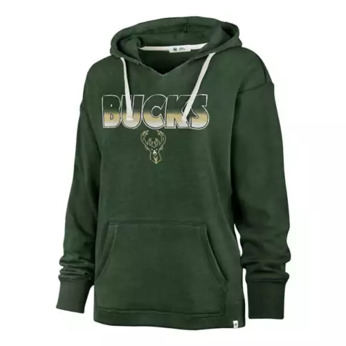 '47 BRAND 47 Brand Women's Milwaukee Bucks Kennedy Color Rise Hoodie 1 '47 BRAND 47 Brand Women's Milwaukee Bucks Kennedy Color Rise Hoodie