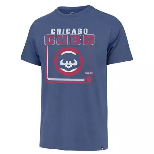 '47 BRAND 47 Brand Chicago Cubs Franklin Borderline T-Shirt 1 '47 BRAND 47 Brand Chicago Cubs Franklin Borderline T-Shirt