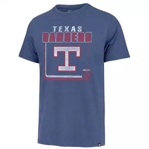 '47 BRAND 47 Brand Texas Rangers Franklin Borderline T-Shirt 1 '47 BRAND 47 Brand Texas Rangers Franklin Borderline T-Shirt