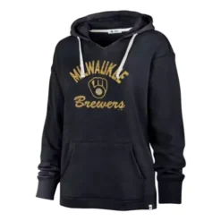 '47 BRAND 47 Brand Women's Milwaukee Brewers Kennedy Wrapped Hoodie