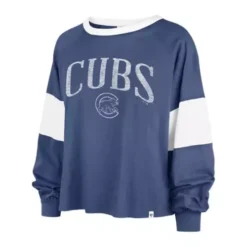 '47 BRAND 47 Brand Women's Chicago Cubs Upside Rhea Long Sleeve Shirt