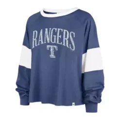 '47 BRAND 47 Brand Women's Texas Rangers Upside Rhea Long Sleeve Shirt