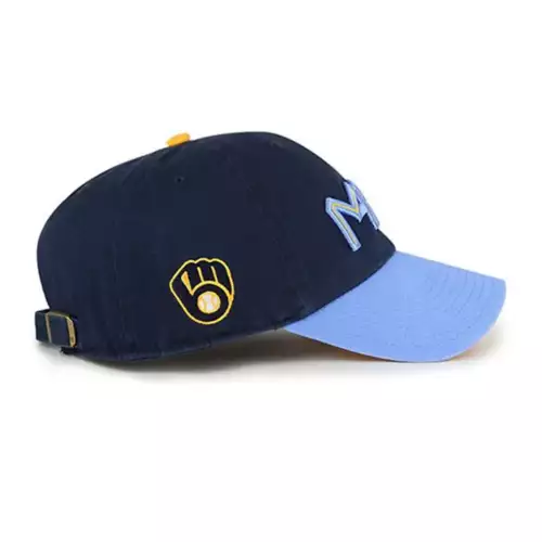 '47 BRAND 47 Brand Milwaukee Brewers City Connect Clean Up Adjustable Hat 2 '47 BRAND 47 Brand Milwaukee Brewers City Connect Clean Up Adjustable Hat - Image 2