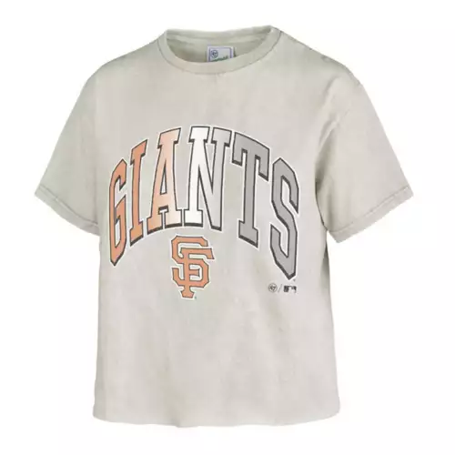 '47 BRAND 47 Brand Women's San Francisco Giants Aurora Tubular Cropped T-Shirt 1 '47 BRAND 47 Brand Women's San Francisco Giants Aurora Tubular Cropped T-Shirt