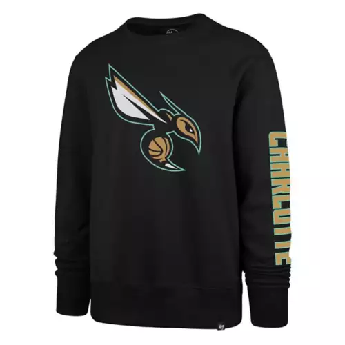 '47 BRAND 47 Brand Charlotte Hornets City Edition 2Peat Headline Crewneck 1 '47 BRAND 47 Brand Charlotte Hornets City Edition 2Peat Headline Crewneck