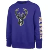 '47 BRAND 47 Brand Milwaukee Bucks City Edition 2 Peat Crewneck