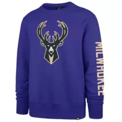 '47 BRAND 47 Brand Milwaukee Bucks City Edition 2 Peat Crewneck