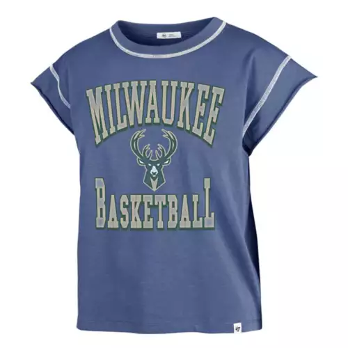 '47 BRAND 47 Brand Women's Milwaukee Bucks City Edition Sound Up T-Shirt 1 '47 BRAND 47 Brand Women's Milwaukee Bucks City Edition Sound Up T-Shirt