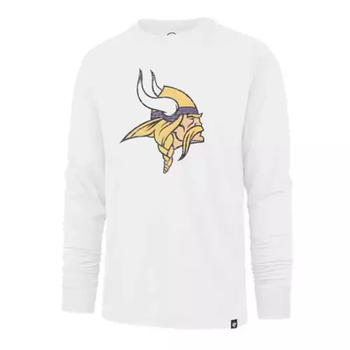 '47 BRAND 47 Brand Minnesota Vikings White Out Long Sleeve Shirt 1 '47 BRAND 47 Brand Minnesota Vikings White Out Long Sleeve Shirt
